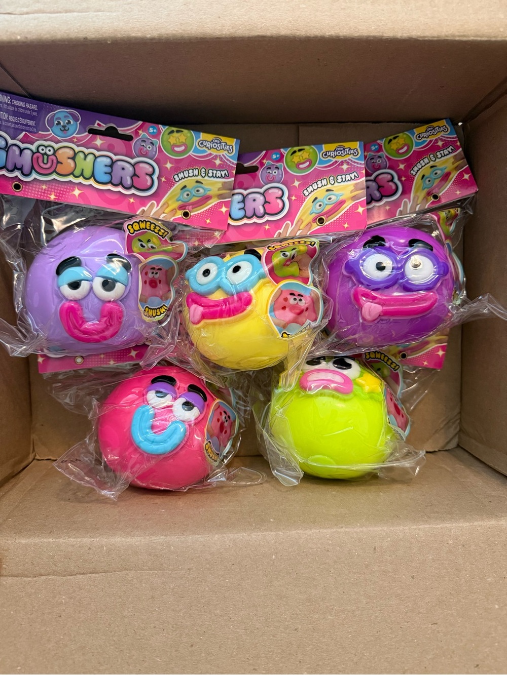 Squishy Smushers Balls - set of 5 Assortment